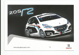 PEUGEOT 208 R2  ( Vue Recto Verso ) - Rallyes