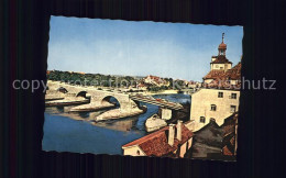 72451270 Regensburg Blick Auf Die Steinerne Bruecke Regensburg - Regensburg