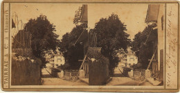 74 - St-GERVAIS-LES-BAINS - PHOTO STEREO 8,8 X 17,5 Cm. Hôtel Du Mont JOLY - éd. TAIRRAZ Et Cie 1862 - Dos Scanné - Stereoscoop