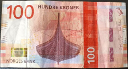 BILLETE DE NORUEGA DE 100 KRONER DEL AÑO 2016 (BANKNOTE) - Norvegia