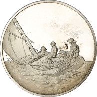 France, Médaille, Peinture, La Brise Se Lève, Winslow Homer, Argent, SPL - Autres & Non Classés