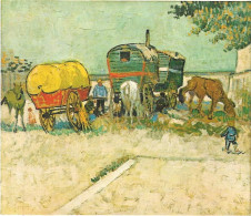 VINCENT VAN GOGH - Les Roulottes - Peintures & Tableaux