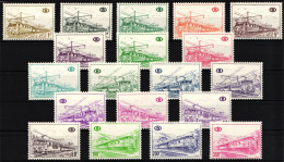 Belgien Eisenbahnpaketmarken 325-343 Postfrisch #NA332 - Andere & Zonder Classificatie