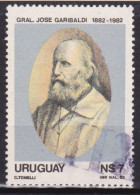 1983 URUGUAY Used Giuseppe Garibaldi Death Muerte  - Yvert 1134 - Uruguay