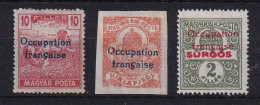 D 813 / HONGRIE ARAD / N° 41/43/44 NEUF* COTE 8€ - Unused Stamps