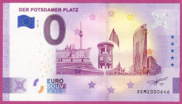 0-Euro XEMZ 55 2021 DER POTSDAMER PLATZ IN BERLIN - SERIE DEUTSCHE EINHEIT - Pruebas Privadas