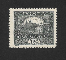 Czechoslovakia 1919 MNH ** Mi 32 A Sc 36 Hradcany At Prague Perforated. Tschechoslowakei C6 - Unused Stamps