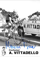 PHOTO CYCLISME REENFORCE GRAND QUALITÉ ( NO CARTE ), MARINO VIGNA TEAM VITTADELLO 1966 - Radsport