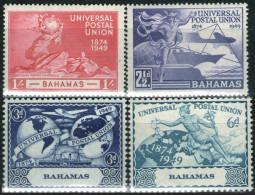 BAHAMAS 1949 - UNION POSTAL UNIVERSAL - UPU - YVERT 139/142* - 1859-1963 Kronenkolonie