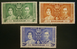 BAHAMAS 1937 - CORONACION DE GEORGE VI - YVERT 98/100* - 1859-1963 Colonie Britannique