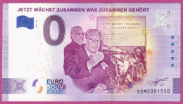 0-Euro XEMZ 56 2021 JETZT WÄCHST ZUSAMMEN WAS ZUSAMMEN GEHÖRT - SERIE DEUTSCHE EINHEIT - Privatentwürfe