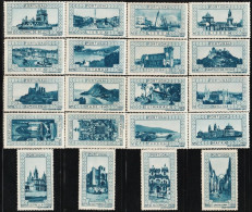 Vignettes/ Vinhetas, Portugal - 1928, Paisagens E Monumentos -||- Série Complète - MNG, Sans Gomme - Local Post Stamps