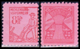 1945 - ALEMANIA - ZONA DE OCUPACION SOVIETICA DE MECKLENBURG VORPOMMERN - YVERT 10,11 - Mint