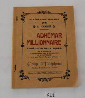 EL1 Livre - Littérature Boraine - A. Cambier - Adhemar Millionnaire - Autres & Non Classés