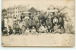 Carte-Photo BERK-Plage - Photo De Groupe Sur La Plage - Berck