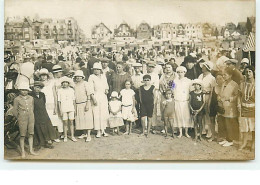 Carte-Photo BERK-Plage - Groupe Sur La Plage - Berck