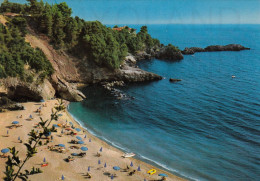 CARTOLINA  C16 LERICI,LA SPEZIA,LIGURIA-L'ECO DEL MARE-ESTATE,VACANZA,SPIAGGIA,BARCHE A VELA,BELLA ITALIA,VIAGGIATA 1977 - La Spezia