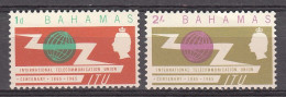 BAHAMAS 1965 - UNION INTERNACIONAL DE TELECOMUNICACIONES - UIT - YVERT 208/209** - 1963-1973 Interne Autonomie