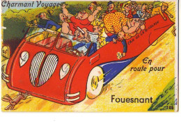 Carte à Système - Charmant Voyage - En Route Pour .... FOUESNANT - Fouesnant