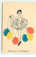 Ets Nardi Toulon - Imprimé Avec Le Nardigraphe - Jeune Femme En Tutu Dansant Avec Des Ballons - Publicité