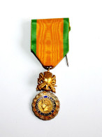 MEDAILLE INSIGNE DECORATION MILITAIRE, VALEUR ET DISCIPLINE 1870 REPUBLIQUE FRANCAISE, ANTIQUE MILITARIA MEDAL (1303.2) - Ante 1871