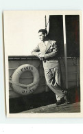 Georges Carpentier Sur Le Pont D'un Paquebot - Photo 12,1 * 9 Cm - Boxe - Boxsport