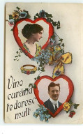 Vino Curand Te Doresc Mult - Couple Dans Des Coeurs (paillettes) - Roumanie