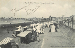 Postcard France La Plage Des Sables D'Olonne Bathing Tents - Sonstige & Ohne Zuordnung