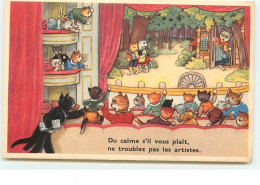 Chatons Au Théâtre - Du Calme S'il Vous Plaît, Ne Troublez Pas Les Artistes - Cats