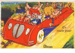 Charmant Voyage En Route Pour DINAN (carte à Système) - Dinan