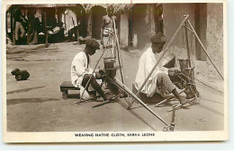 Sierra Leone - Weaving Native Cloth - Sierra Leone