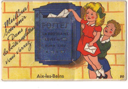 Meilleur Souvenir Dans La Boîte Aux Lettres Vous Verrez AIX-LES-BAINS (Carte à Système) - Aix Les Bains