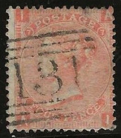 Great  Britain        .   Yvert   32 (2 Scans)   .   1865  .    Large Garter  .      .   O      .     Cancelled - Used Stamps