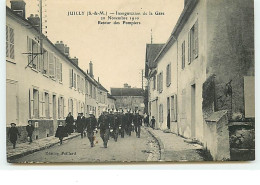 JUILLY - Inauguration De La Gare - Retour Des Pompiers - Other & Unclassified