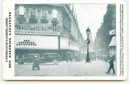 PARIS IX - L'Horloge Candélabre Des Galeries Lafayette - Société Magnéta - Arrondissement: 09