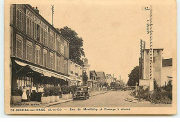 SAINT-MICHEL-SUR-ORGE - Rue De Montlhéry Et Passage à Niveau - Restaurant - Saint Michel Sur Orge