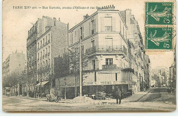 PARIS XIV - Rue Sarrette, Avenue D'Orléans Et Rue Beaunier - Café L. Meyniel - L.J. Edit - Distrito: 14