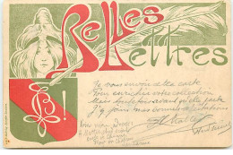 Suisse - NEUCHATEL - Art Nouveau - Belles Lettres - Edit. Spengler Lausanne - Neuchâtel