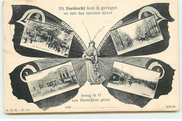 Pays-Bas - Uit DORDRECHT Kom Ik Gevlogen En Met Den Meesten Spoed - Femme Avec Des Ailes De Papillon - Dordrecht