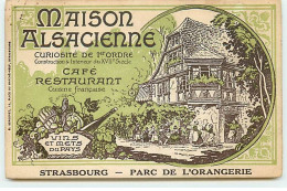 STRASBOURG - Maison Alsacienne - Parc De L'Orangerie - Café Restaurant - Strasbourg