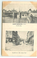 SAINT-QUENTIN - Inselbrücke - Inselstrasse : Der Untere Teil - Tramway - Saint Quentin