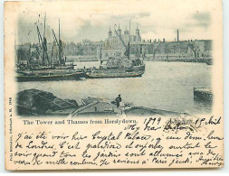 Royaume-Uni - Angleterre - LONDON - The Tower And Thames From Horslysdown 1899 - River Thames