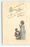 Bonne Fête - Homme à Genoux Offrant Une Fleur à Une Jeune Femme - Otros & Sin Clasificación