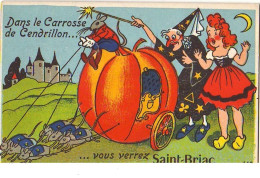 Dans Le Carrosse De Cendrillon ... Vous Verrez SAINT-BRIAC (Carte à Système) - Saint-Briac