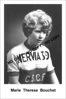 PHOTO CYCLISME REENFORCE GRAND QUALITÉ ( NO CARTE ), MARIE THERESE BOUCHET  1966 - Ciclismo