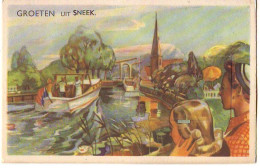 Carte à Système - Pays-Bas - Groeten Uit SNEEK - Leporello - Sneek