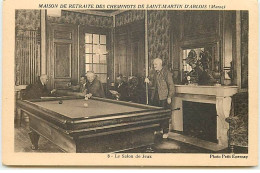 Maison De Retraite Des Cheminots De SAINT-MARTIN D'ABLOIS - Le Salon De Jeux - Billard Français - Other & Unclassified