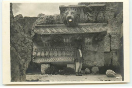 Liban - BAALBEK - Fragment De Corniche Du Temple De Jupiter - Liban
