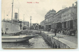 Croatie - FIUME - Riva - Bateaux à Quai - Croatie