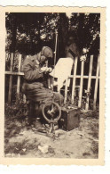 Photo - Militaire Allemand - Poste émetteur (format 6 X 9,3 Cm) - War 1939-45